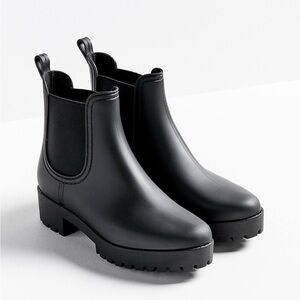 Jeffrey Campbell Cloudy Rain Boot Matte Black